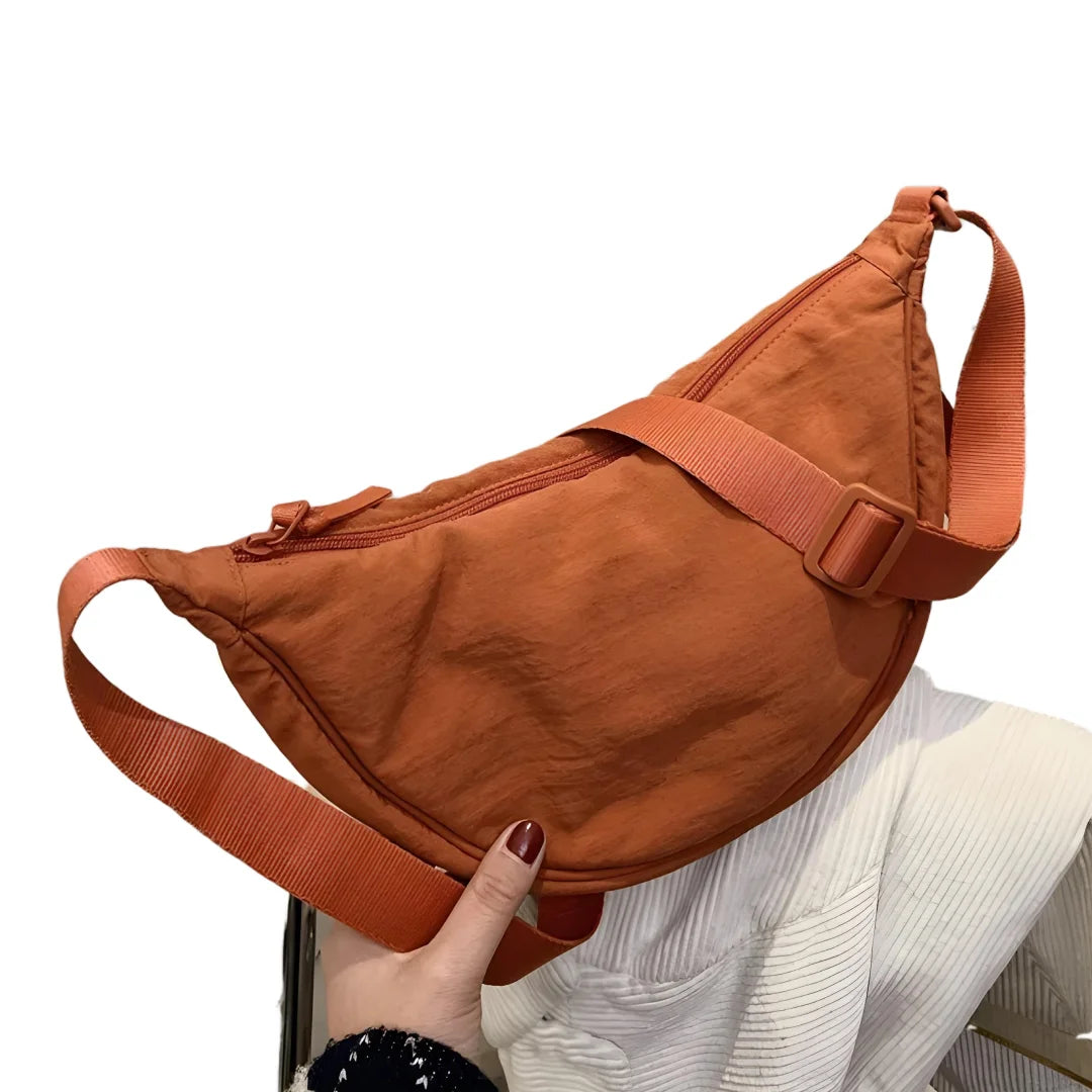 ChicTraveler - Sac Hobo Croisé en Nylon pour Femmes